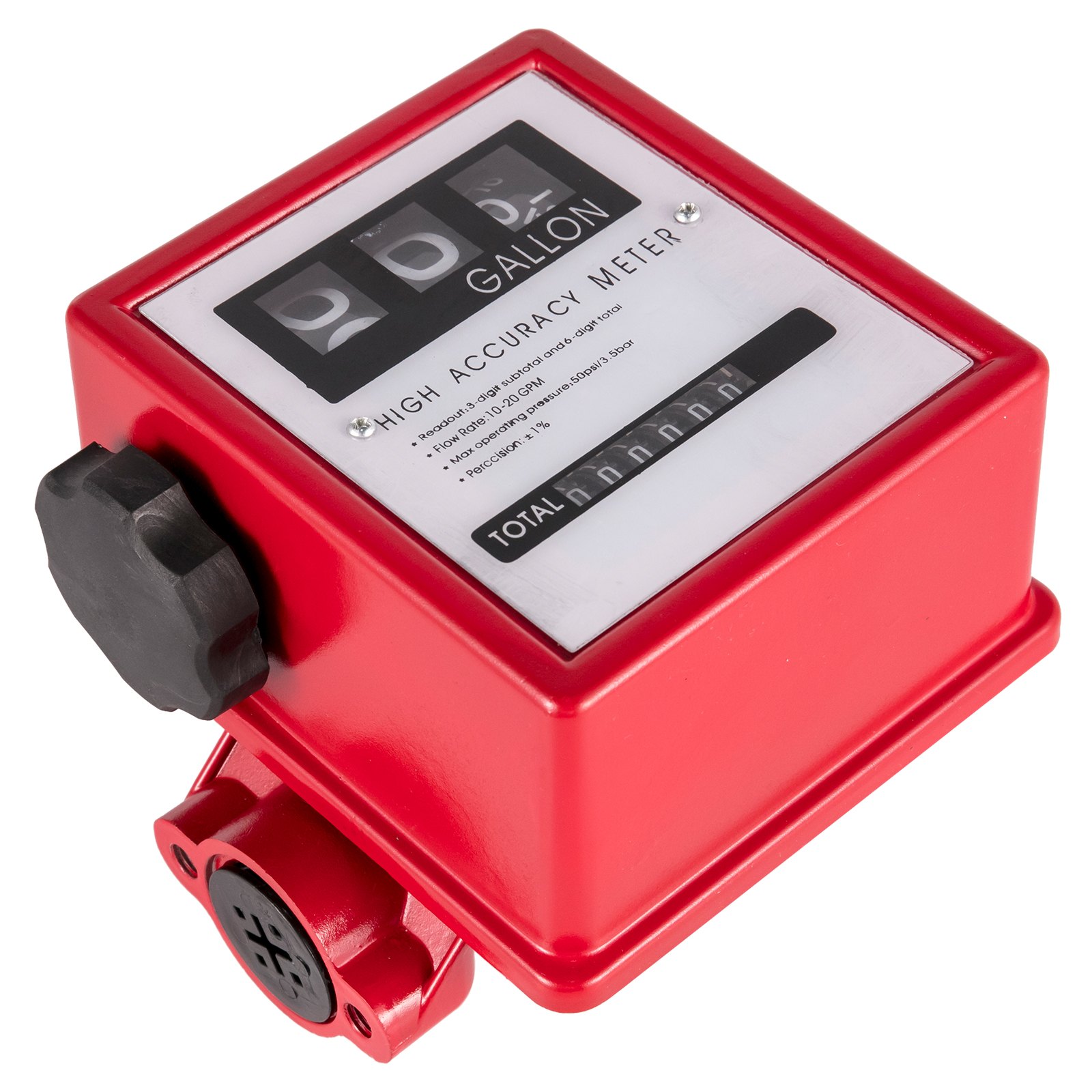 VEVOR Mechanical Fuel Meter 20 GPM Fuel Flow Meter 3Digital Batch Display Fuel Transfer Meter 1