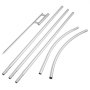 16ft Windless Swooper Pole – Full Curve Feather Flag Pole – Aluminum, Portable