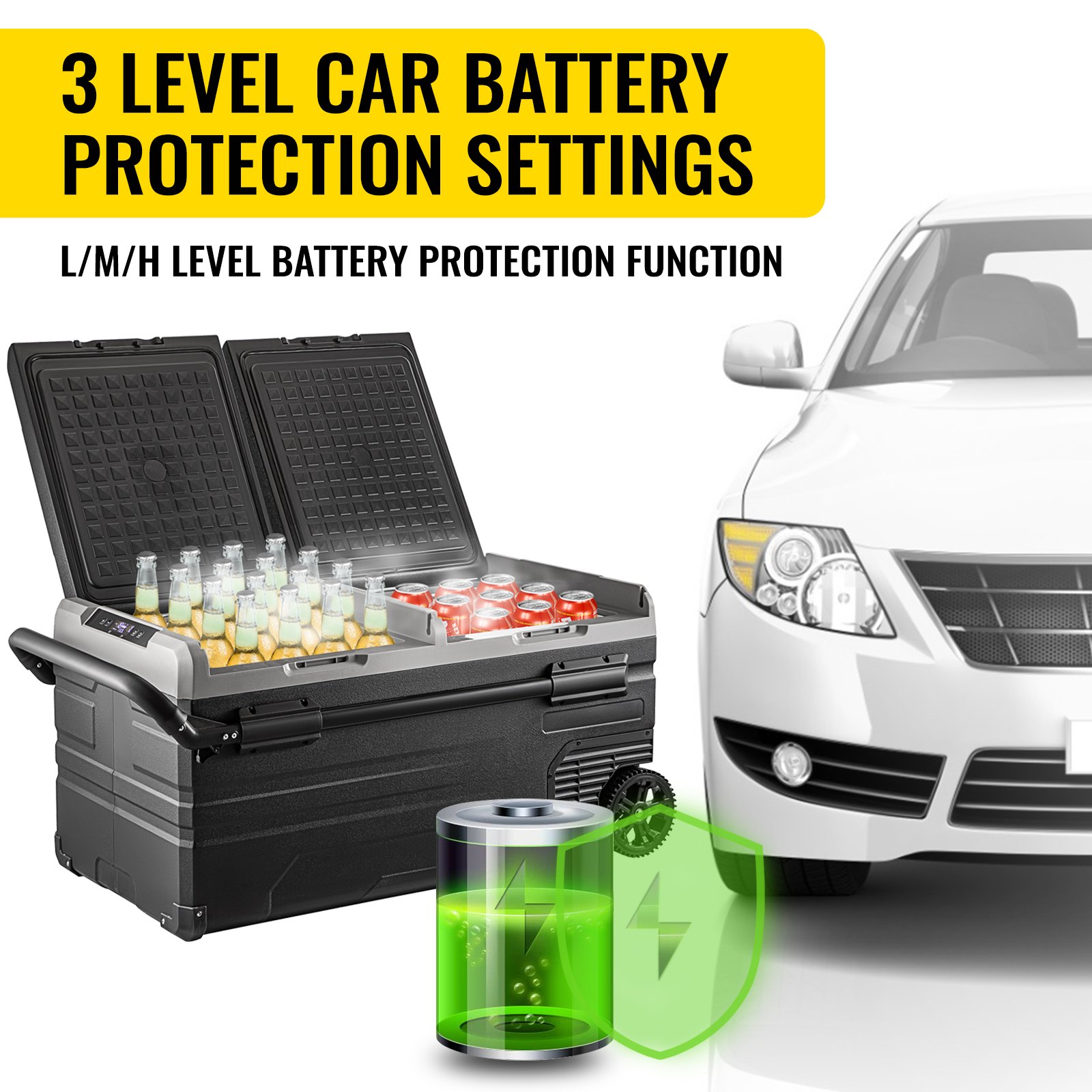 VEVOR Portable Car Freezer, 100 Quart Portable Refrigerator Freezer