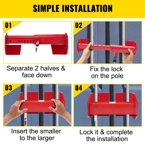 Vevor Heavy Duty Cargo Lock Cargo Container Lock 9.84"17.32" Range