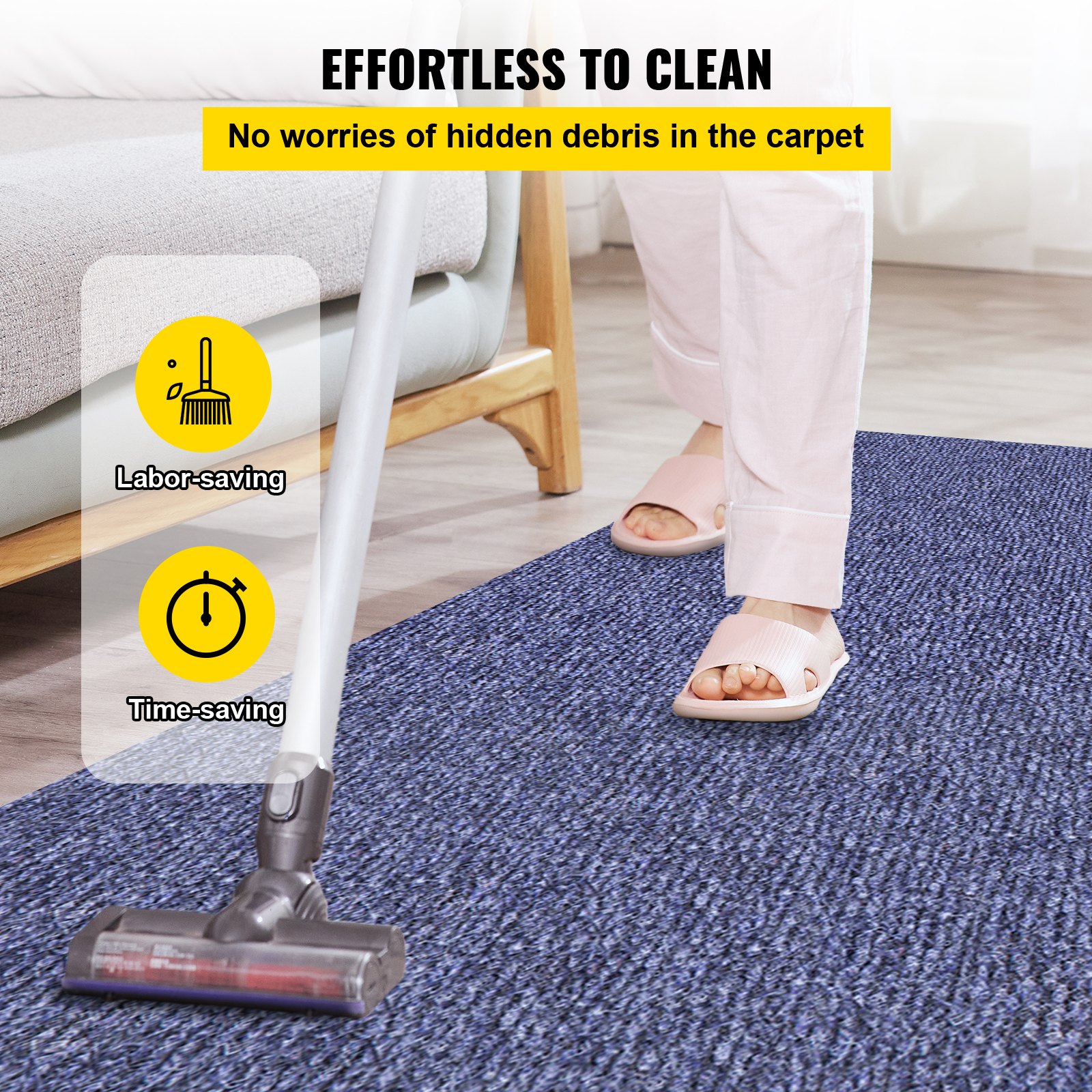 VEVOR Deep Blue Marine Carpet 6 ft x 36 ft Marine Carpeting Marine Grade Carpet for Boats with