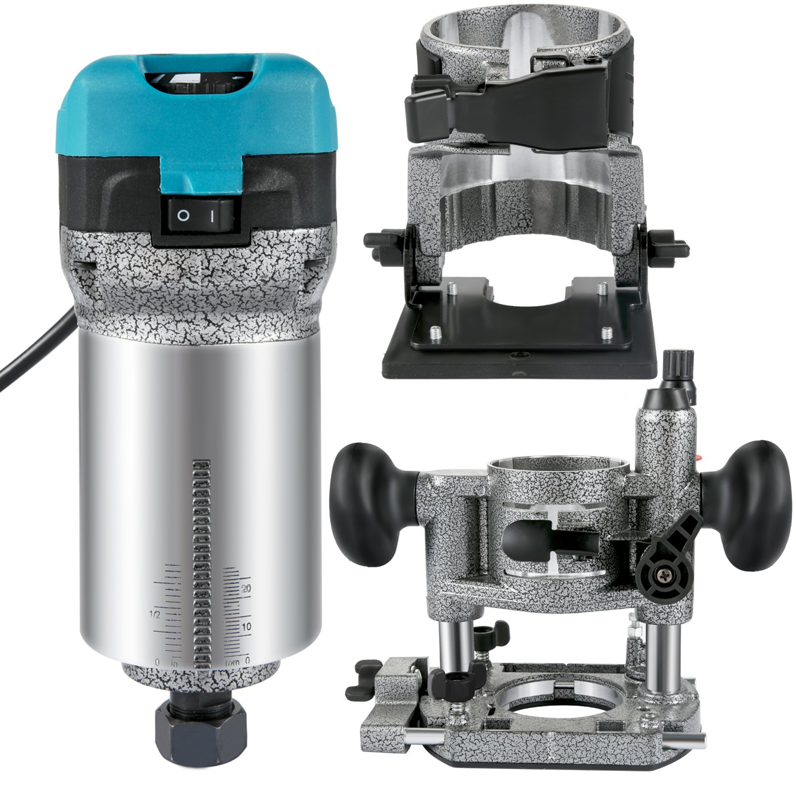 VEVOR Vevor Electric Hand Trimmer Palm Router With Tilt Base And Plunge ...