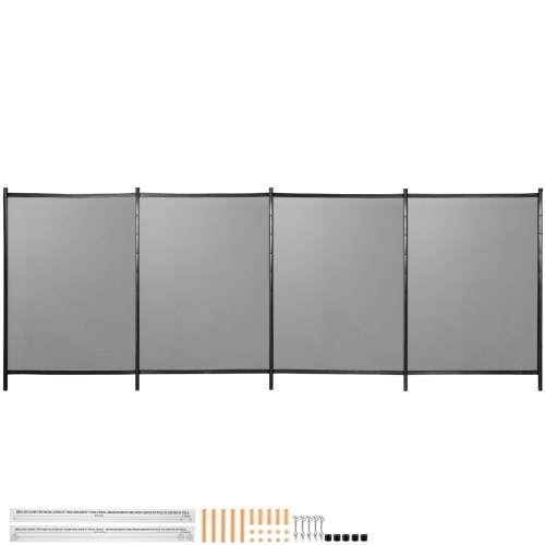 VEVOR Sentry Security Pool Fence 4x12ft Removable Pool Fence Hole Size