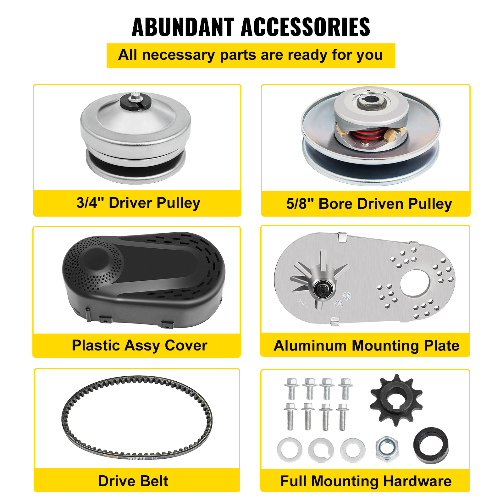 Go Kart Torque Converter Kit CVT Clutch 3/4" Replaces Comet TAV2 3075