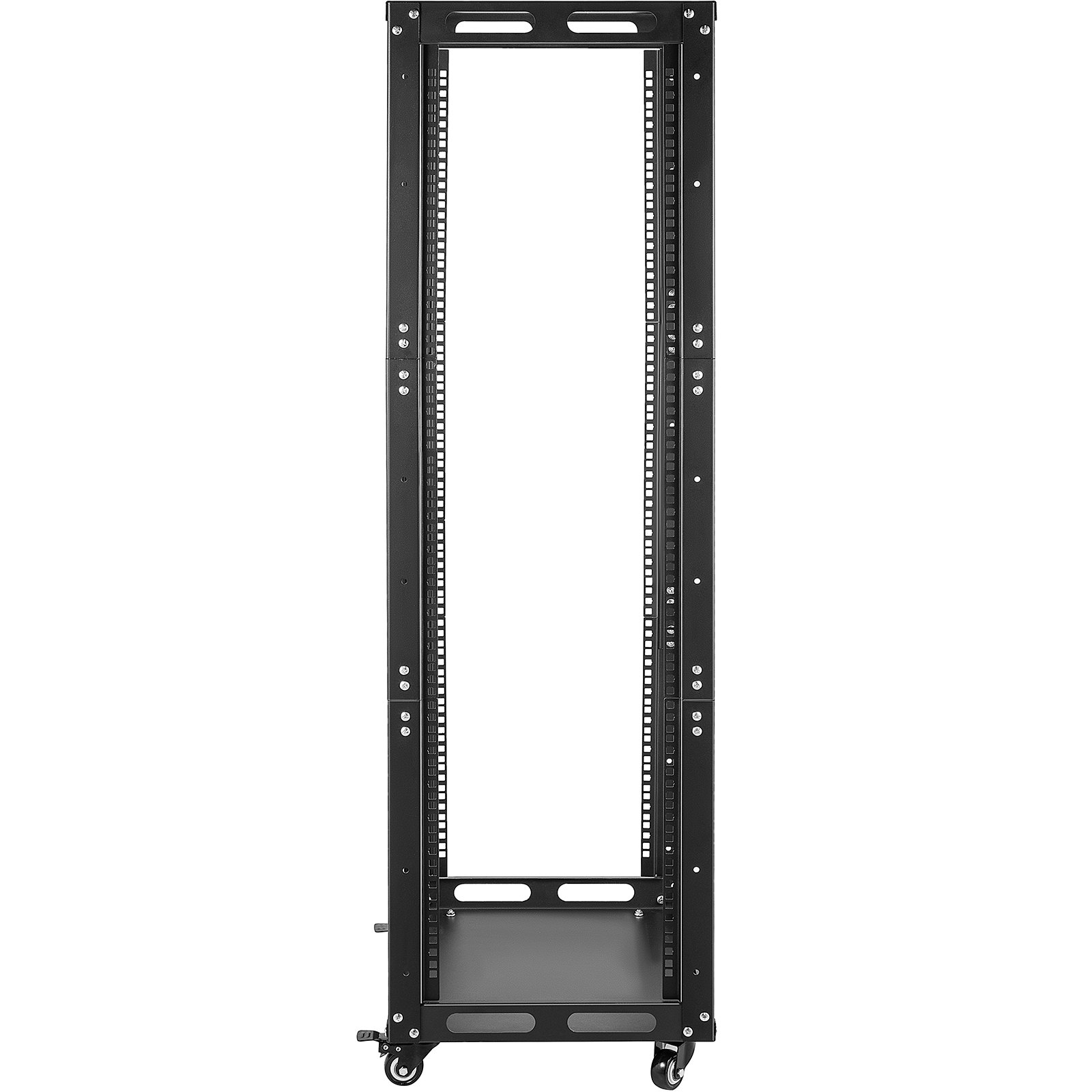 VEVOR Server Rack, 25U Open Frame Rack, 4-Post IT Server Network Relay ...