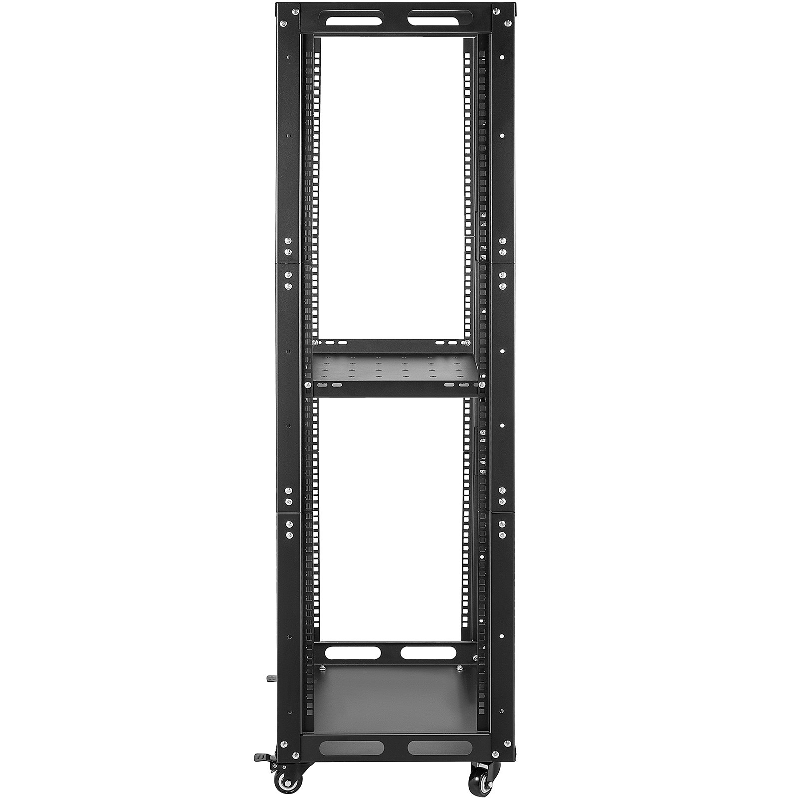 VEVOR Server Rack, 27U Open Frame Rack, 4-Post IT Server Network Relay ...