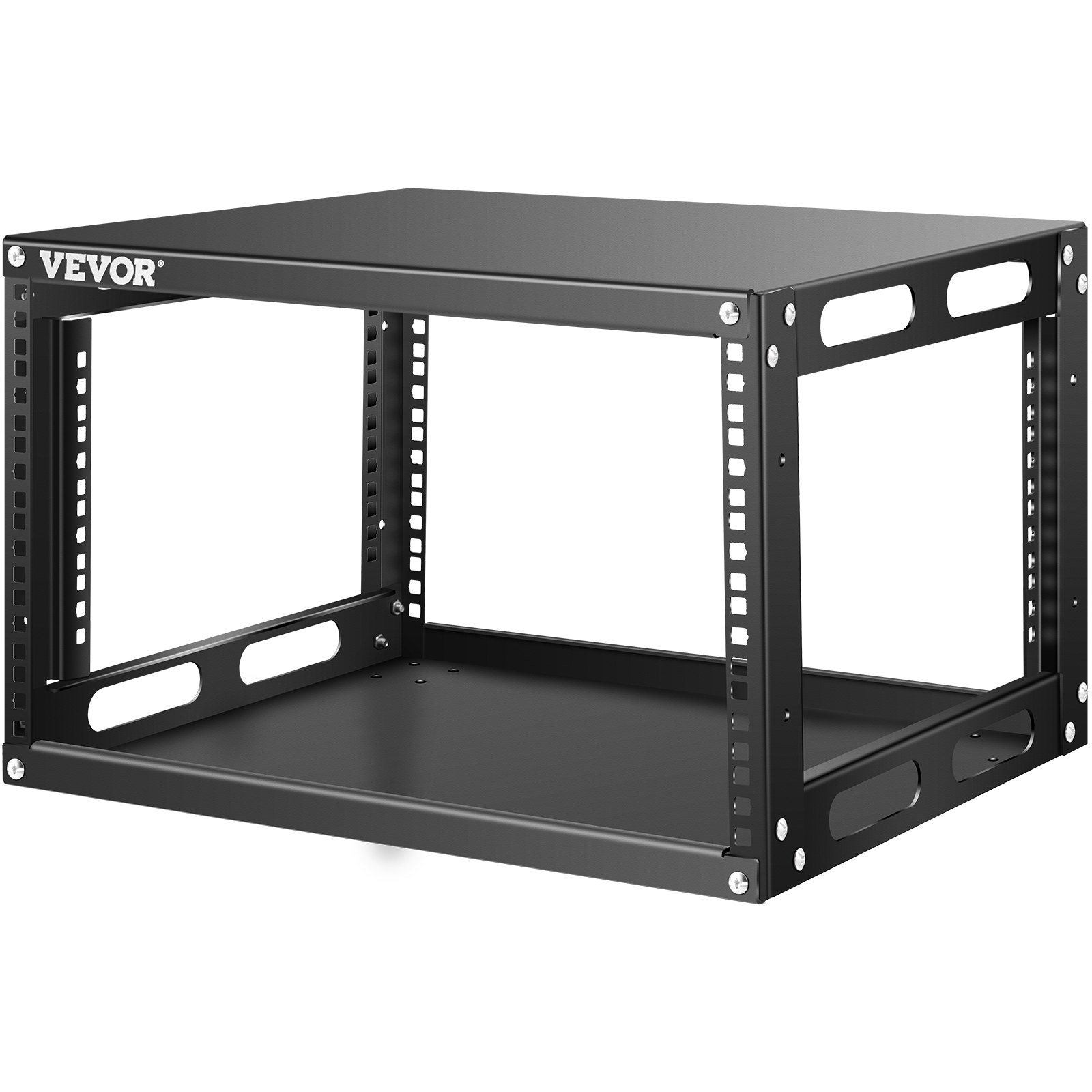 VEVOR Server Rack, 6U Open Frame Rack, 4-Post IT Server Network Relay ...