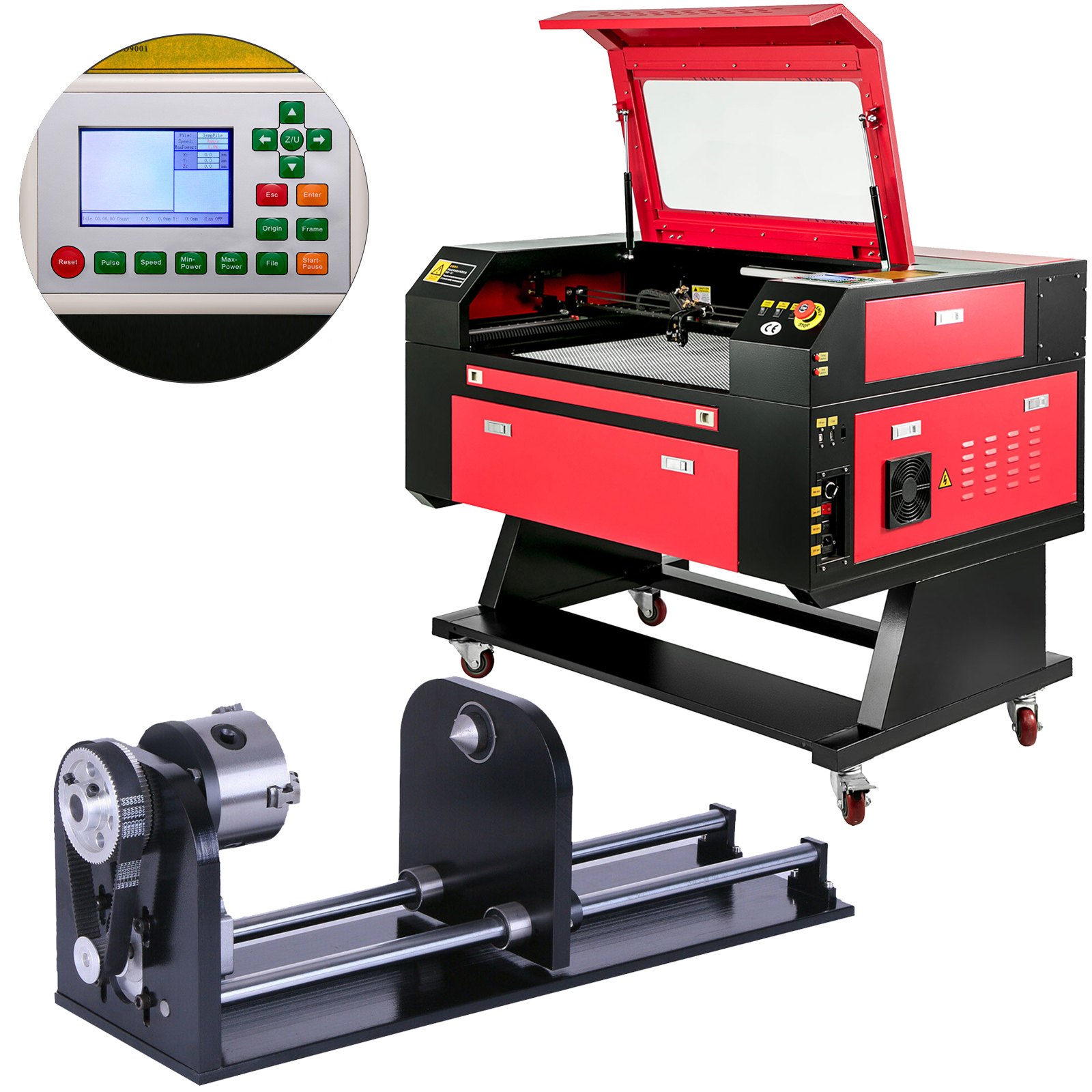 VEVOR Vevor 80w Co2 Laser Engraver Cutting Machine 700x500mm And Rotary ...