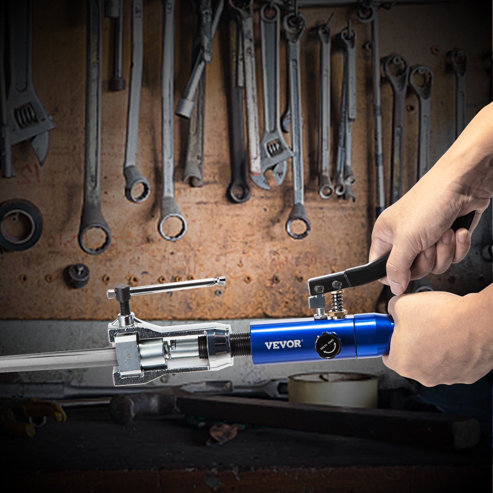 VEVOR Hydraulic Flaring Tool Kit, 45° Double Flaring Tool, Brake Repair