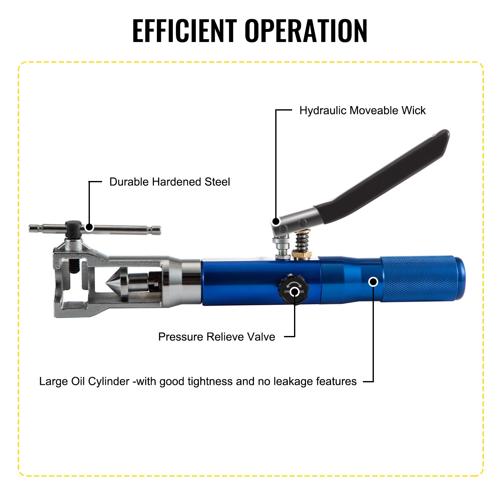 VEVOR Hydraulic Flaring Tool Kit with Tube Cutter Flare Tool Kit