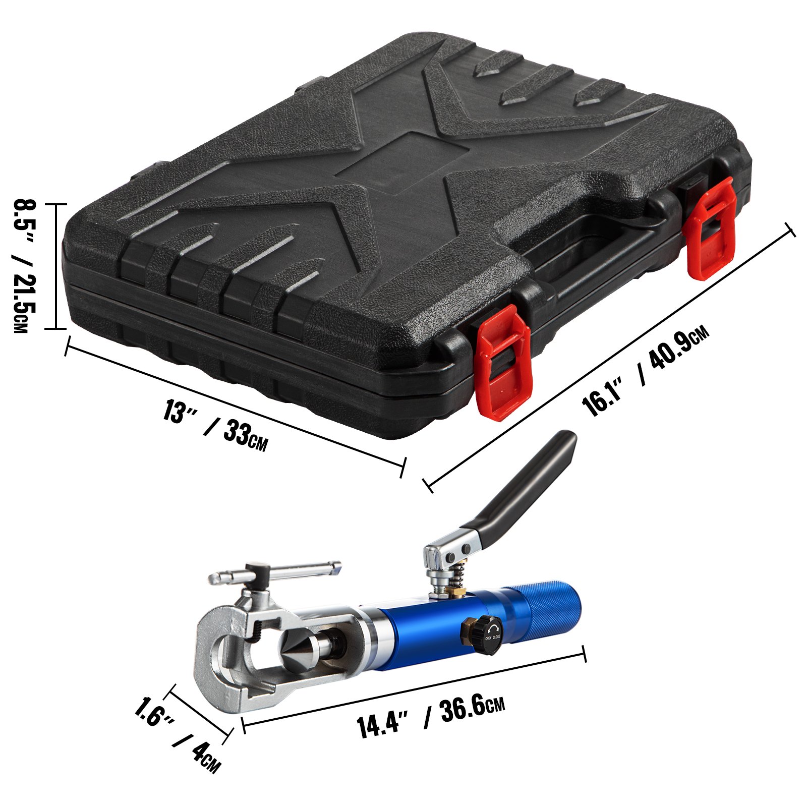 VEVOR Hydraulic Flaring Tool Kit with Tube Cutter Flare Tool Kit