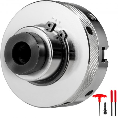 VEVOR Lathe Chuck, 4inch "C" Series Chuck Selfcentering Independent 4