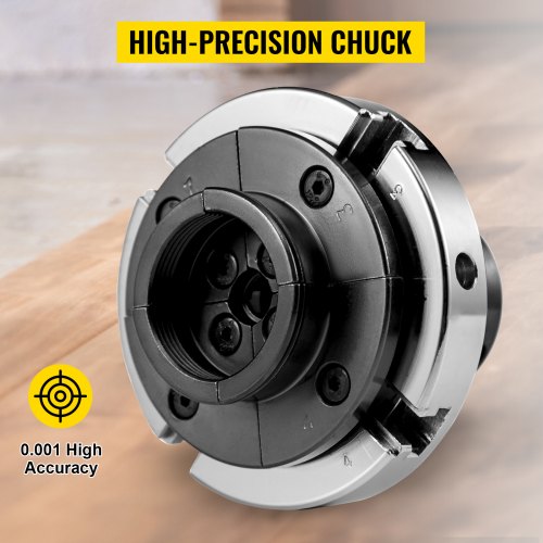 VEVOR Lathe Chuck, 4inch Nova Chuck Selfcentering Independent 4 Jaws