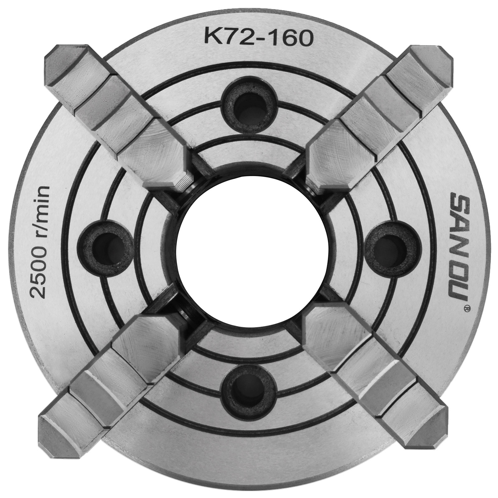 VEVOR K72160 Lathe Chuck, 6" 4Jaw, Independent Reversible Jaw, Metal