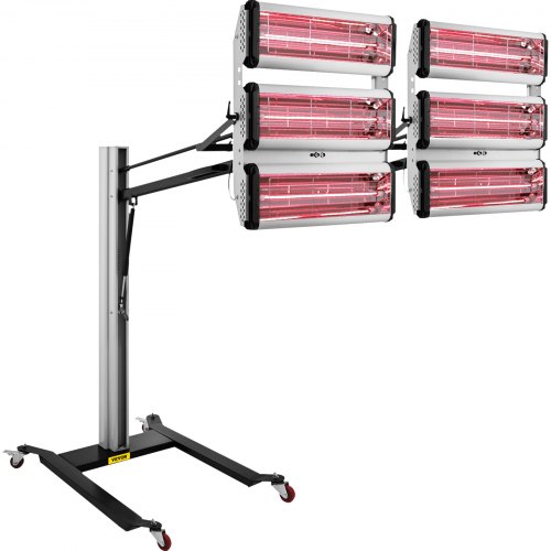 VEVOR 6000W Paint Curing Lamp,Infrared Curing Lamp, 110V Paint Baking Lamp, 60Hz Infrared Curing