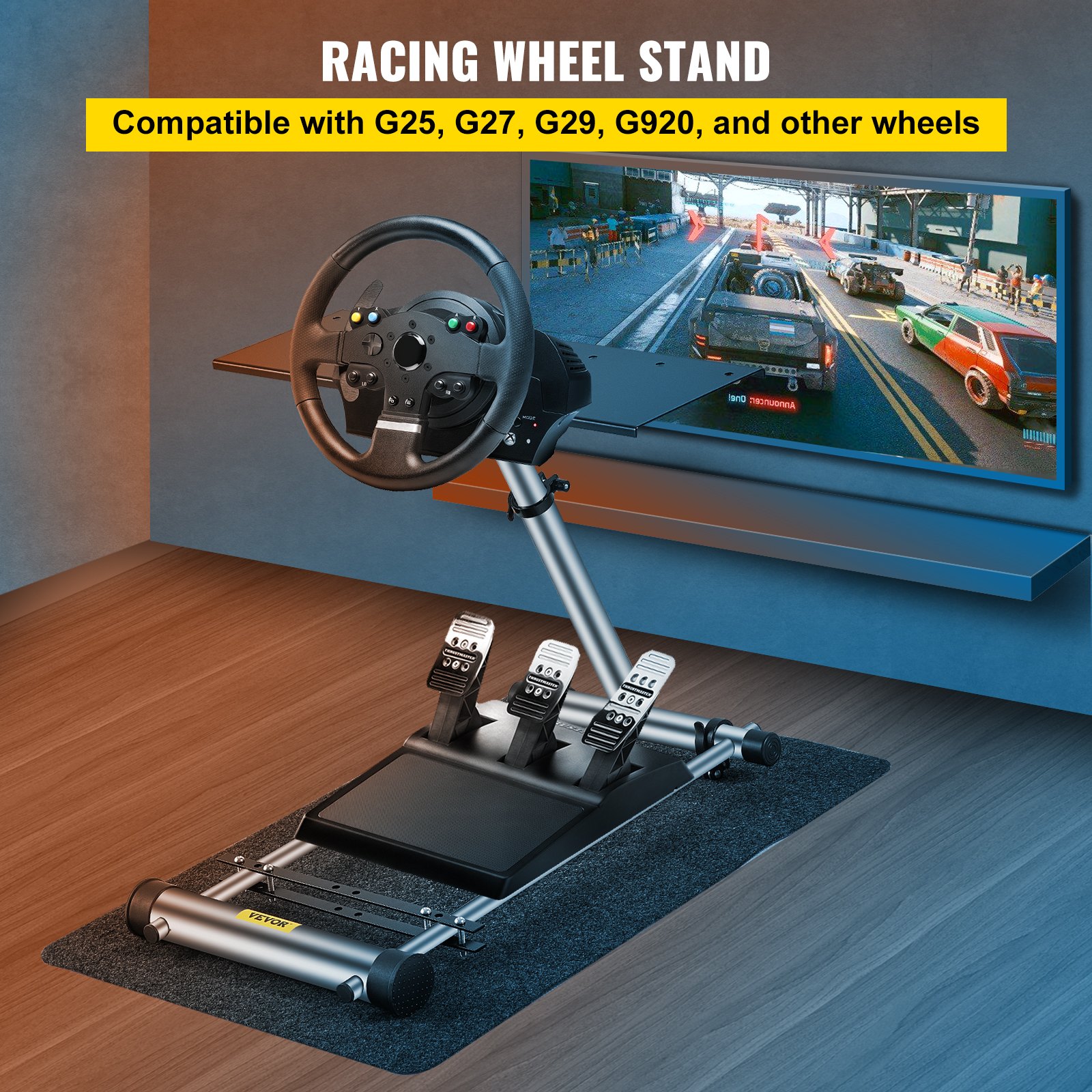 Wheel Stand Pro Stand for Logitech G29/G920 & G25/G27 Racing Wheel DELUXE V2 VEVOR US