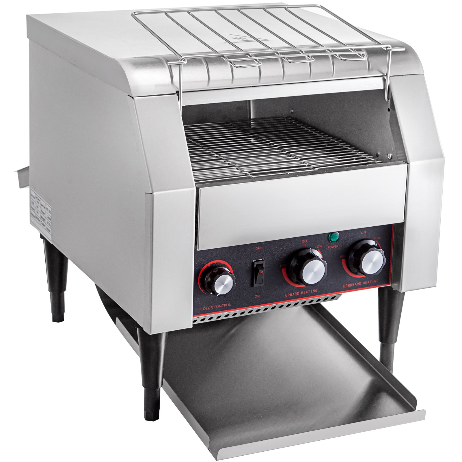 VEVOR 300 slices/h Commercial Toaster Conveyor , Heavy Duty Stainless