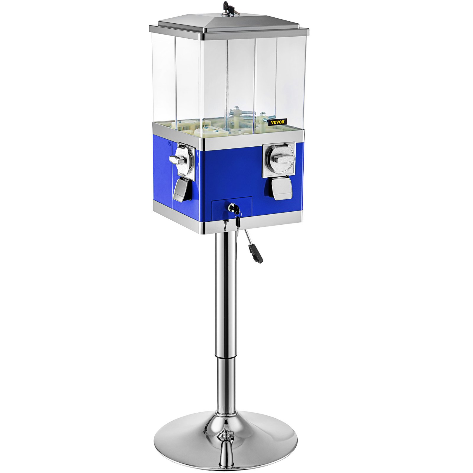 VEVOR Vending Machine with Stand, Blue Quarter Candy Dispenser