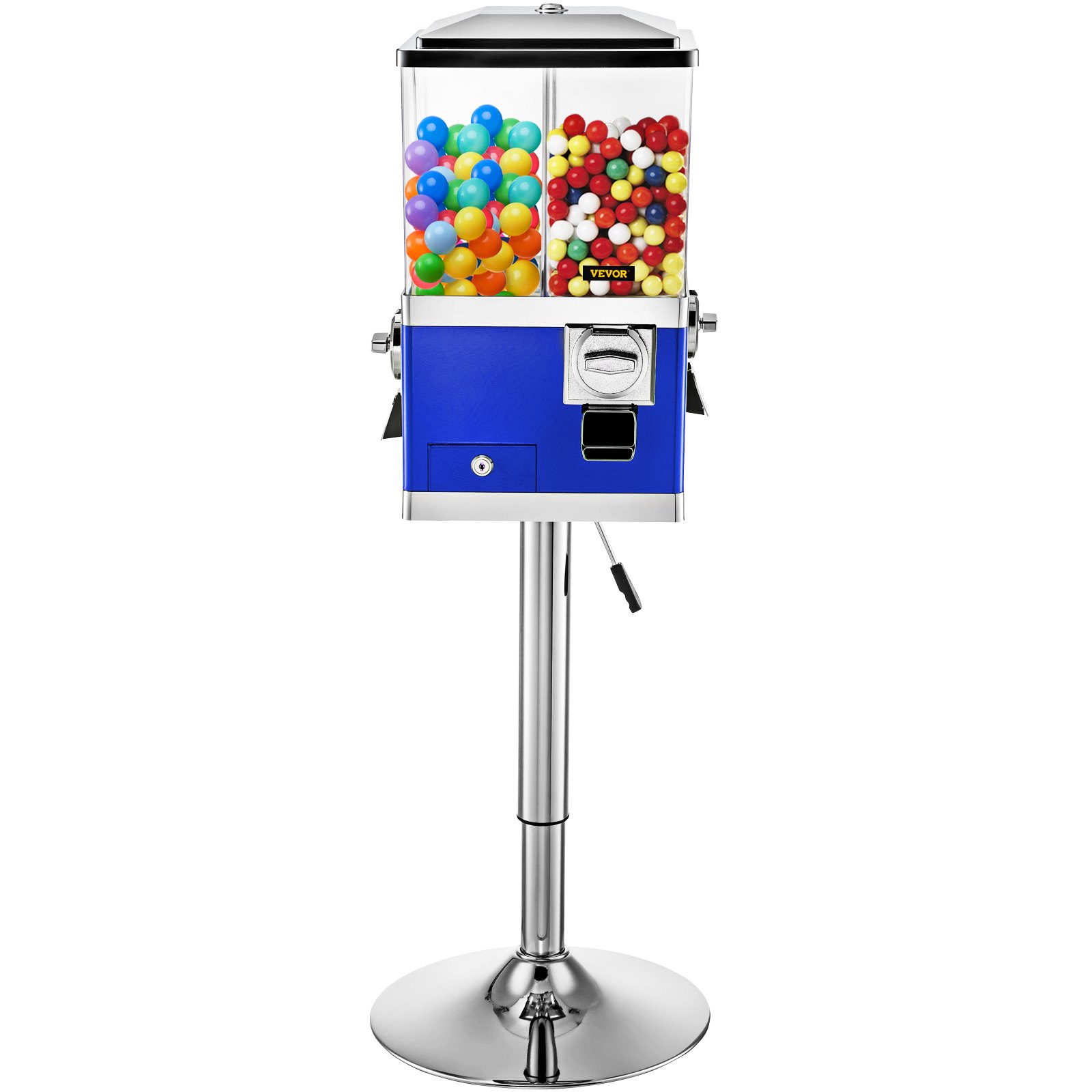 VEVOR Vending Machine with Stand, Blue Quarter Candy Dispenser