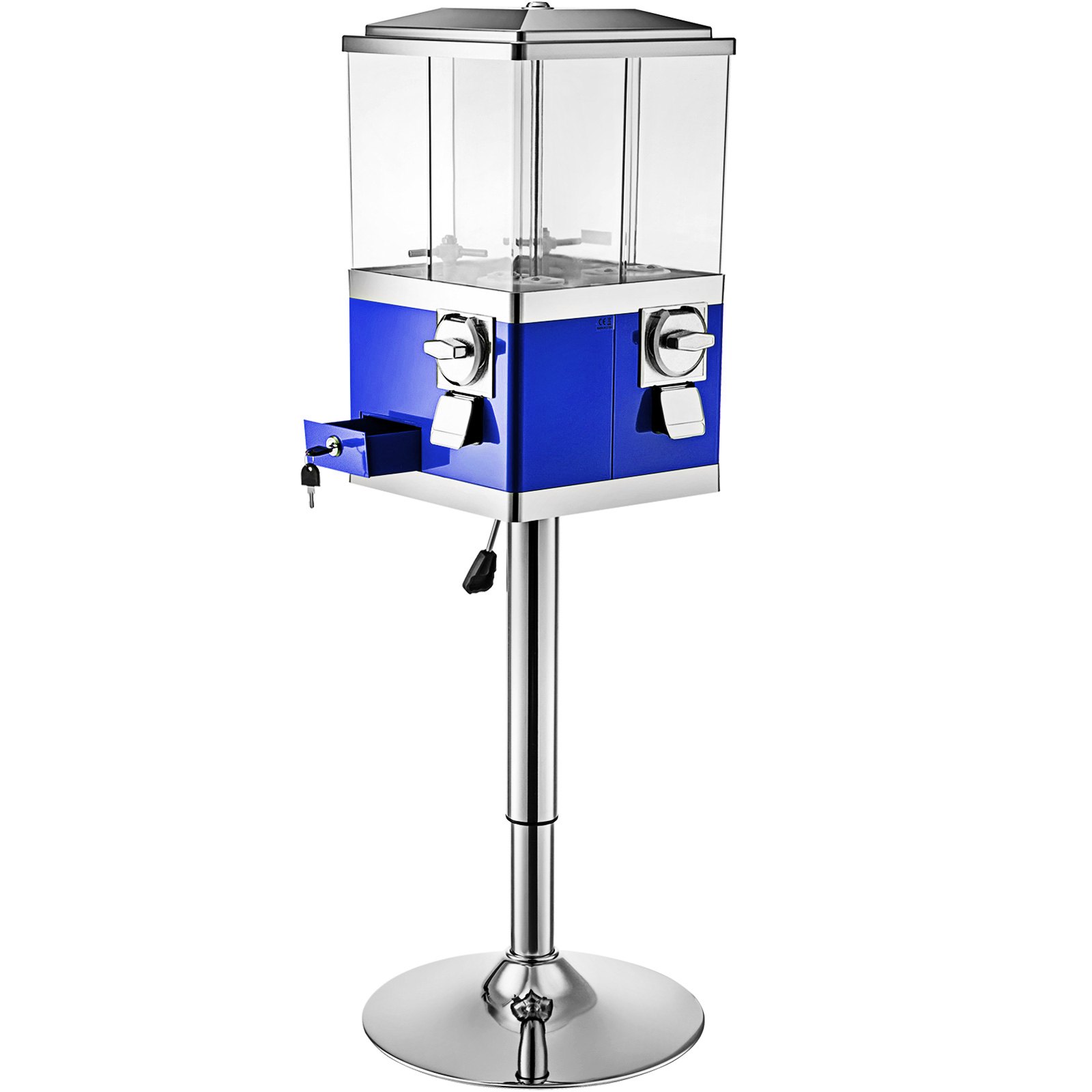 VEVOR Vending Machine with Stand, Blue Quarter Candy Dispenser