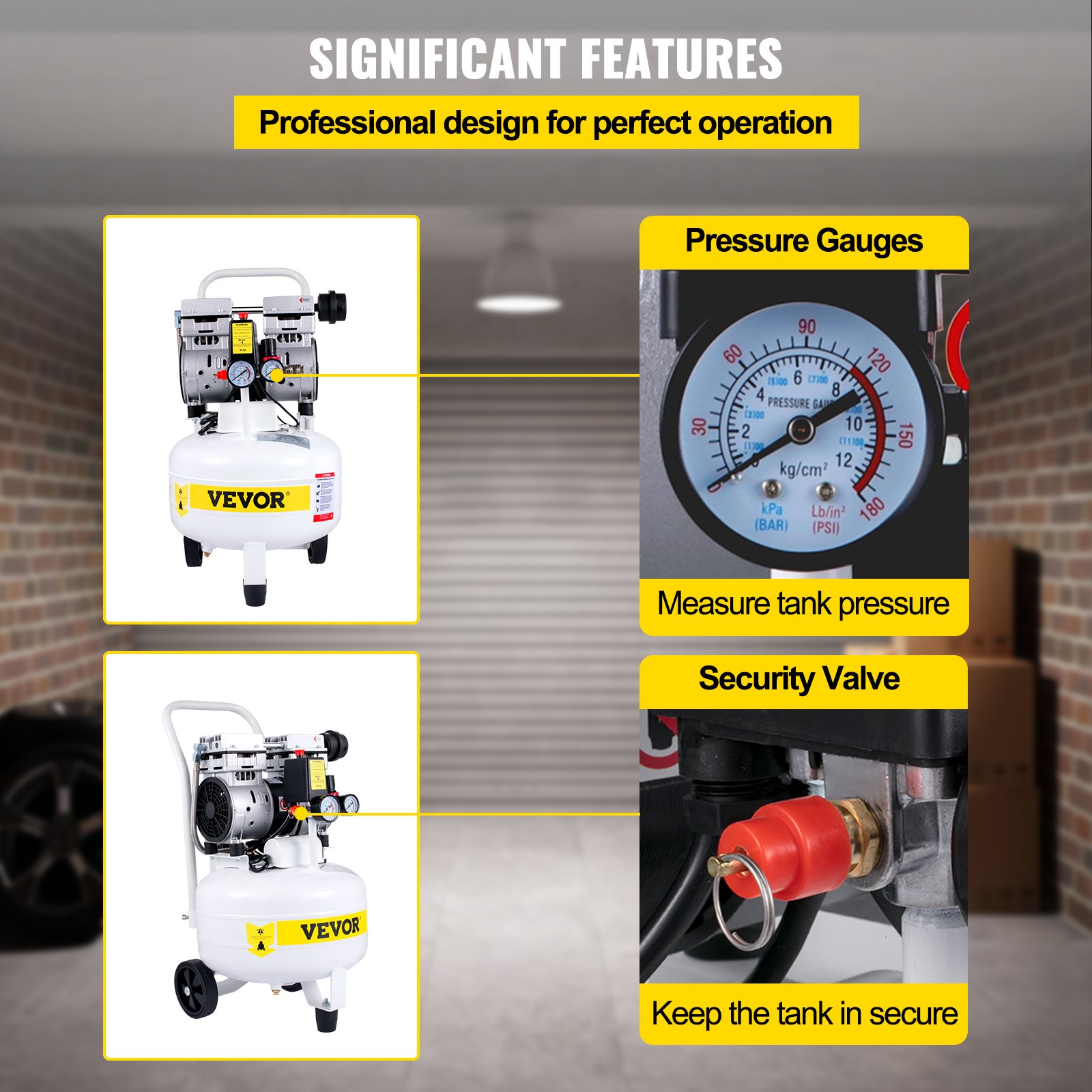 VEVOR Vevor Pancake Air Compressor Portable Air Compressor Tank 25l
