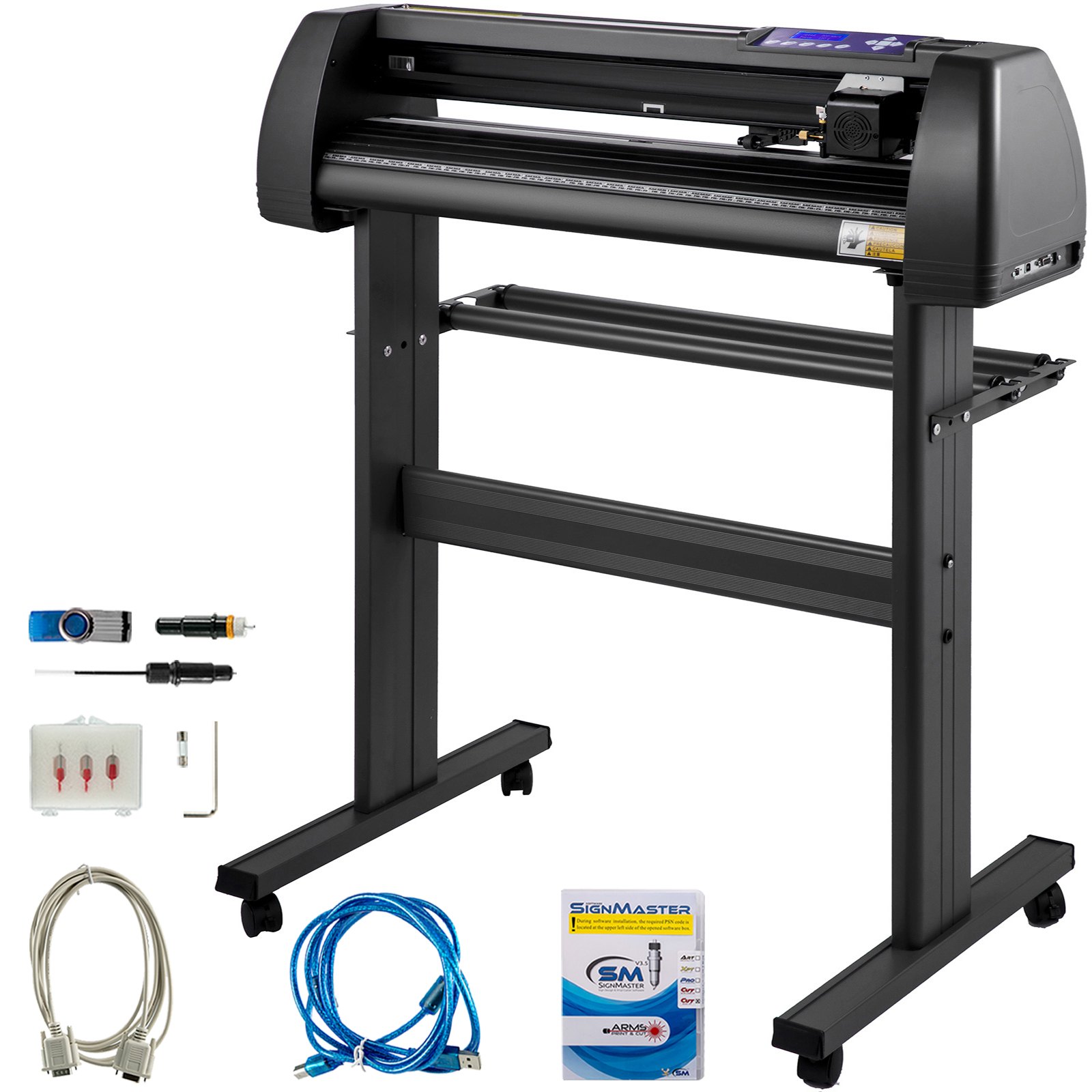 VEVOR Line Free Vinyl Cutter Machine 870mm Vinyl Printer U-Disk Offline ...