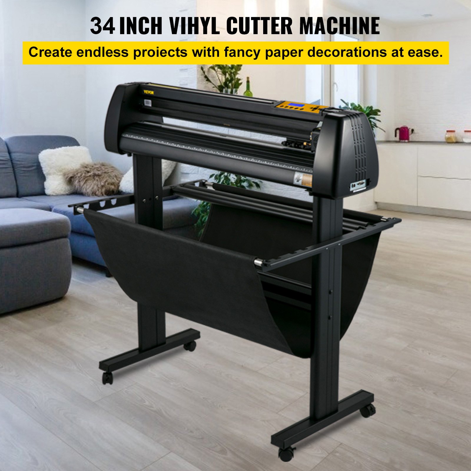 VEVOR Vinyl Cutter 34Inch Bundle, Vinyl Cutter Machine Manual Vinyl ...