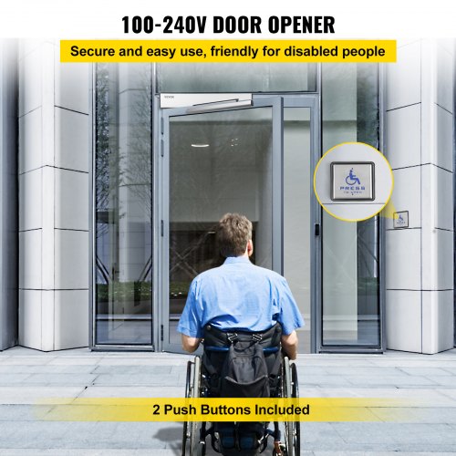 VEVOR Automatic Swing Door Opener Handicap Door Opener 120° w ...