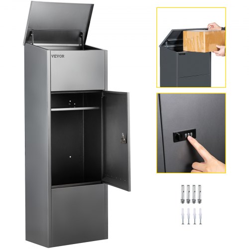 VEVOR VEVOR Mail Package Drop Box, 15'' x 9'' x 41.3'' Package Parcel