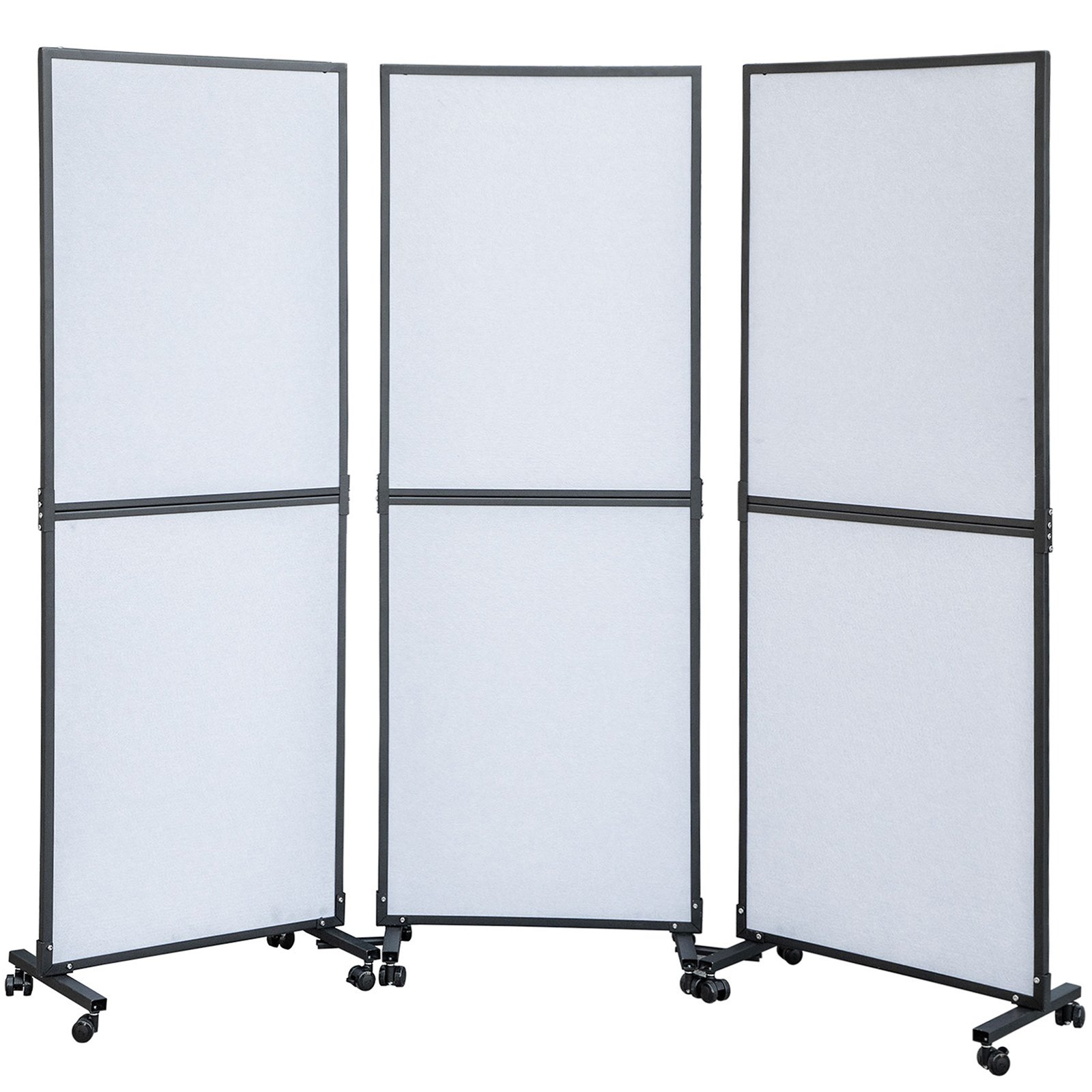 VEVOR Acoustic Room Divider 72" x 66" Office Partition Panel 3 Pack Office Divider Wall Cool