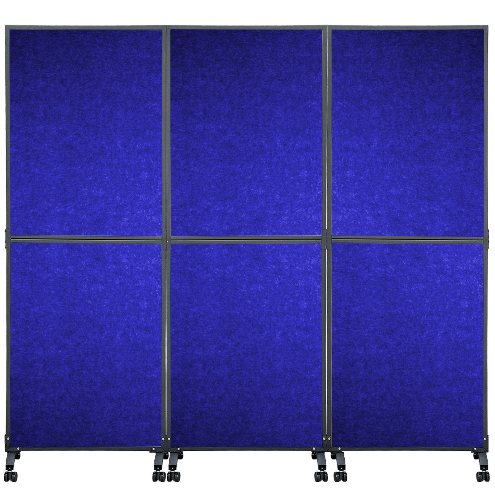 Vevor Acoustic Room Divider Office Partition Panel 72" X 66" 3 Pack In Navy Blue VEVOR US