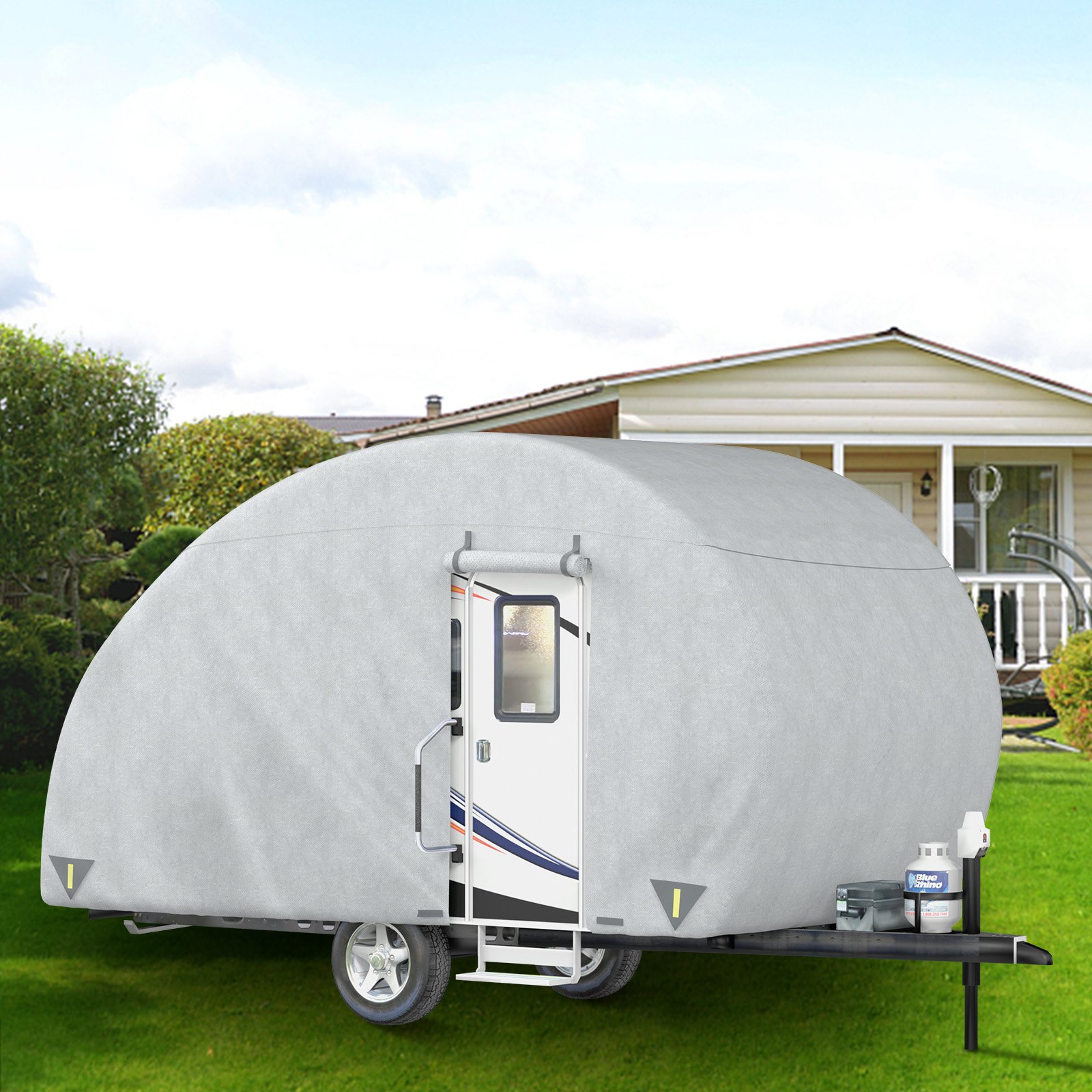 VEVOR Teardrop Trailer Cover Teardrop Camper Cover Passar för 1012 fot