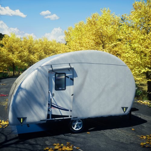 VEVOR Teardrop Trailer Cover, Fit for 16' - 18' Trailers, Upgraded Non ...