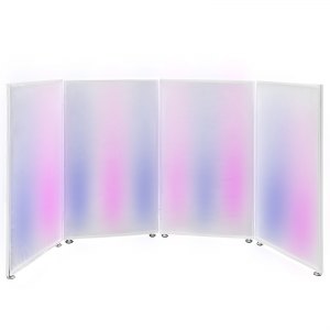 Vevor Dj Event Facade Dj Booth White/black Scrim Metal Frame + Travel ...