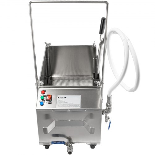 VEVOR Mobile Fryer Filter, 80 LBS/40 L/10.56 Gal Capacity, 300W Oil ...