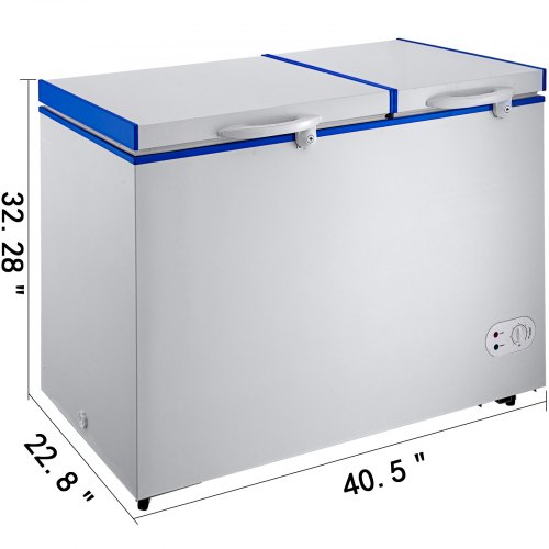 VEVOR Chest Freezer, 182 Quart Commercial RV Deep Freezer, 6.1 cu.ft ...