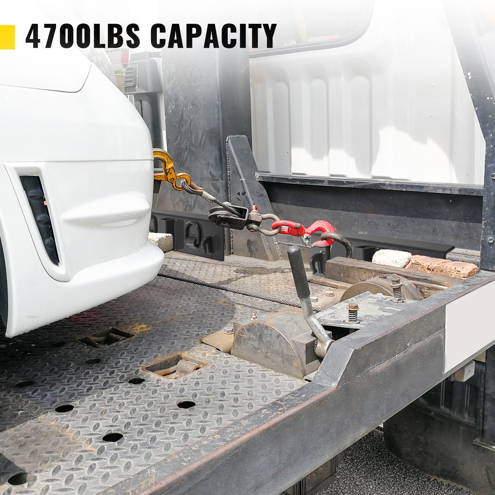 VEVOR Tractor Weld on Hooks, 1/4" Compact Weld on Grab Hooks, 4700LBS