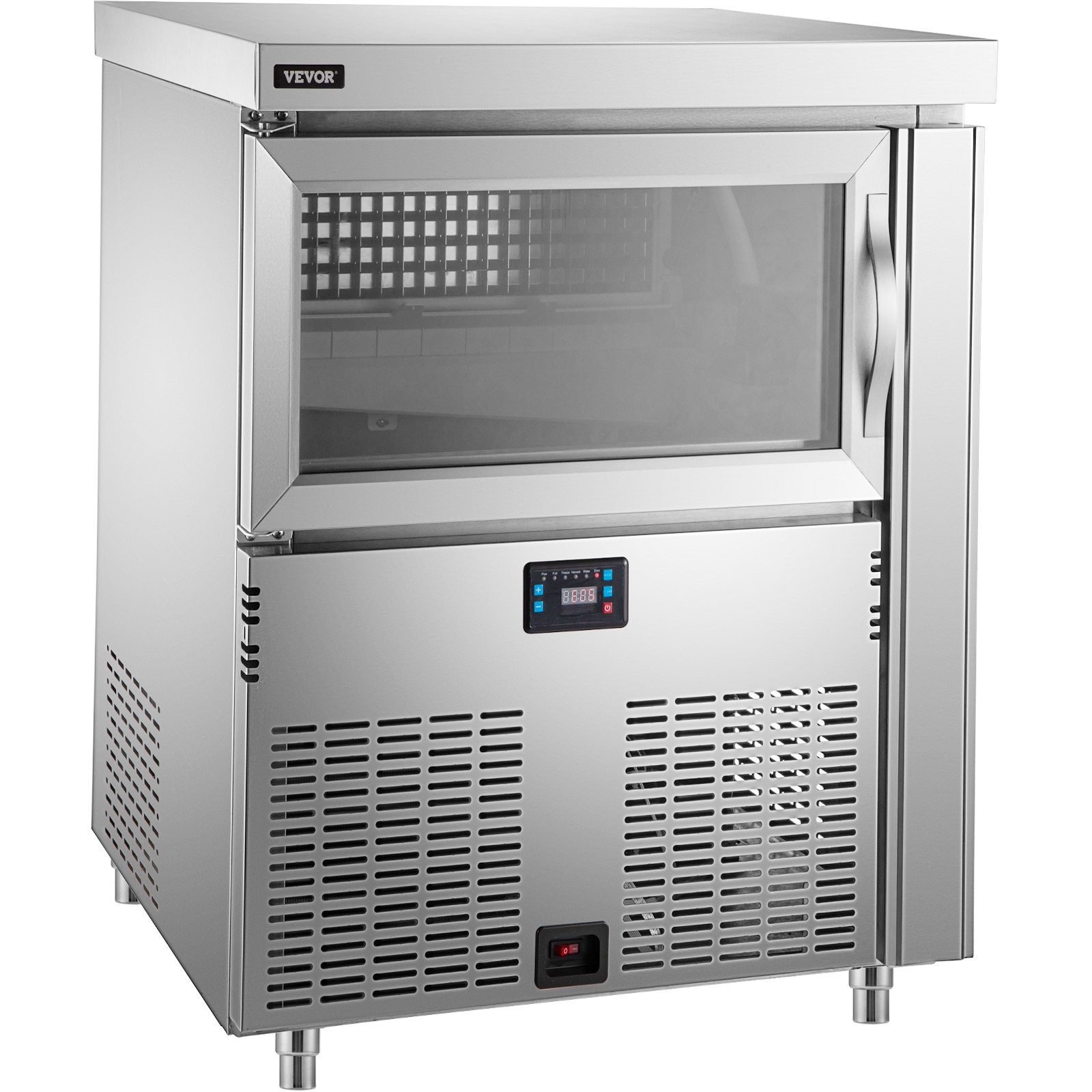 VEVOR Commercial Ice Maker, 300LB/24H Commercial Ice Machine, Stainless