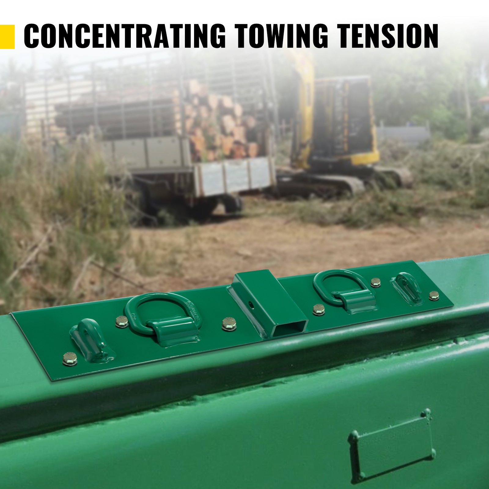 VEVOR Tractor Bolt on Hooks, 1/4" Compact Bolt on Grab Hooks, Max