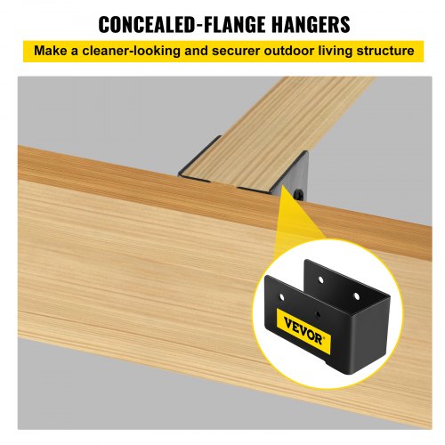 VEVOR ConcealedFlange Joist Hanger Facemount Joist Hanger 24pc for 2