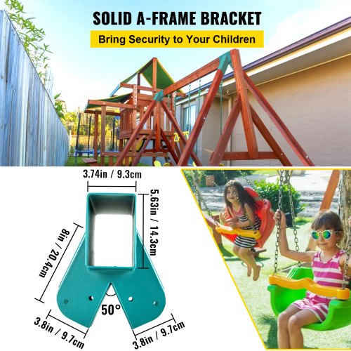 VEVOR Swing Set Brackets 7.87" Swing Bracket AFrame Construction Swing