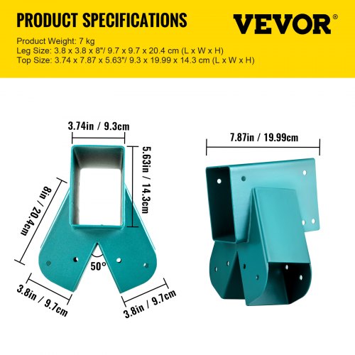 VEVOR Swing Set Brackets 7.87" Swing Bracket AFrame Construction Swing