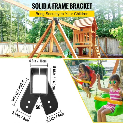 VEVOR Swing Set Bracket 9.84" Swing Bracket AFrame Construction Swing