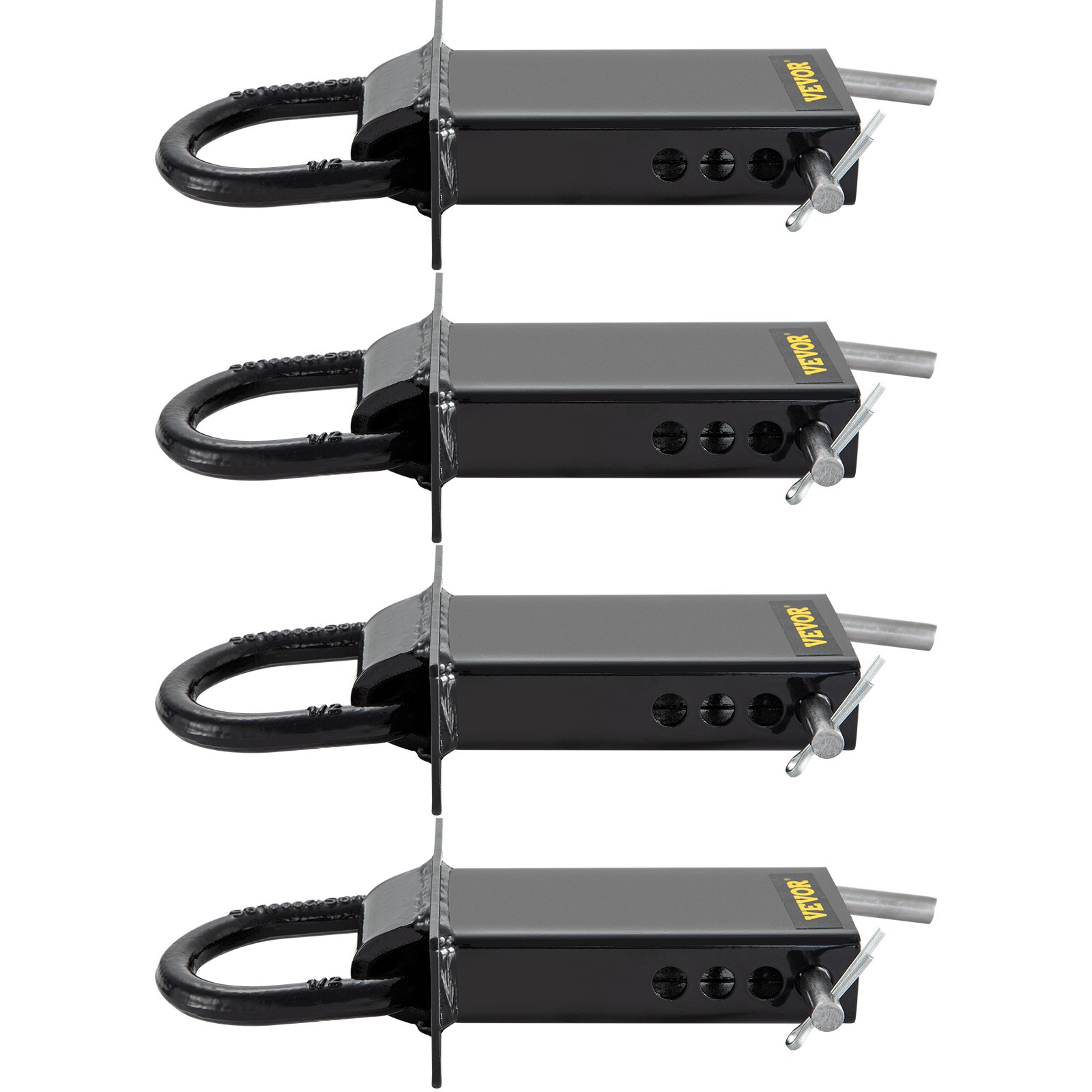 VEVOR Stake Pocket D Ring, 4 Pack Heavy Duty Adjustable D Rings w/ 4000 ...