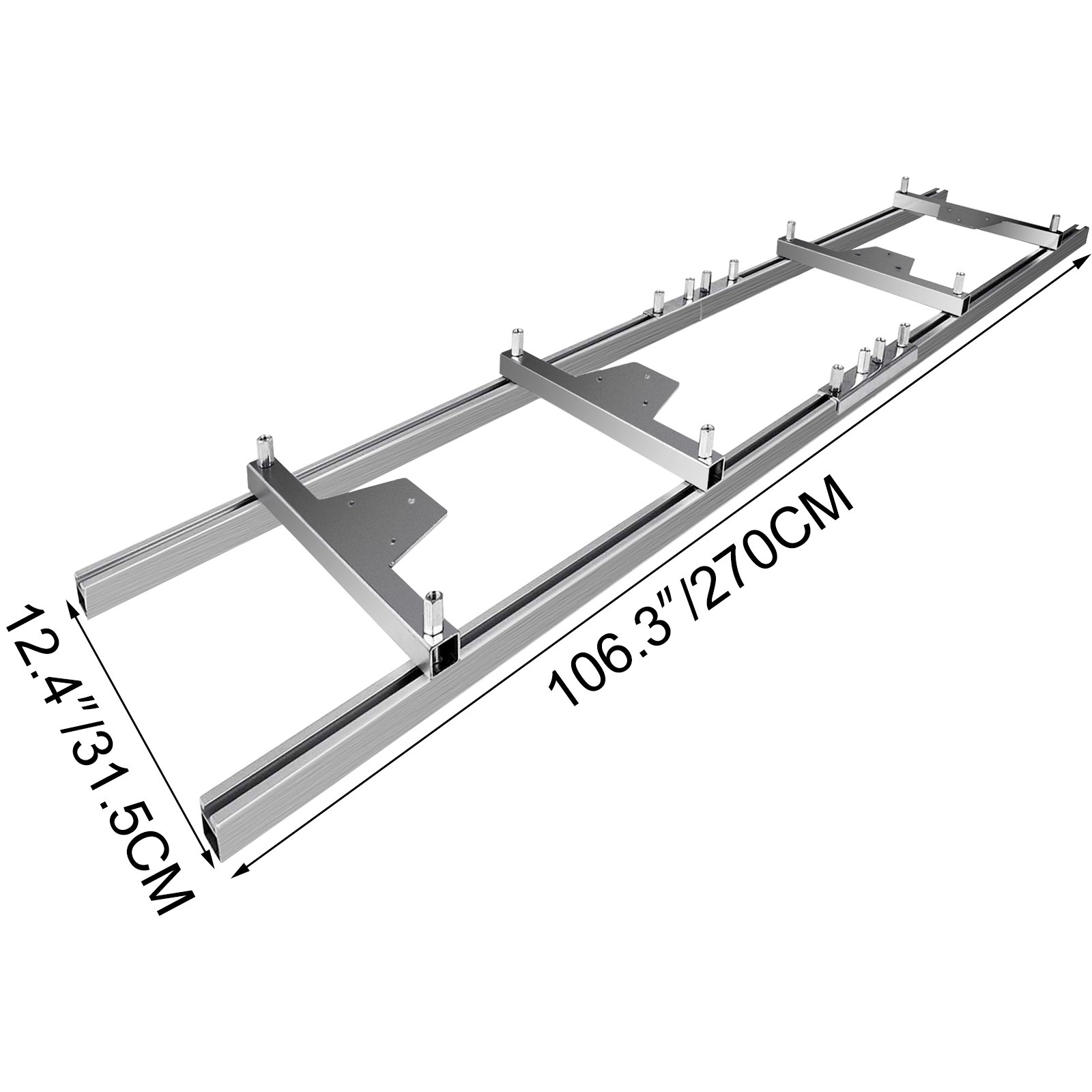 Chainsaw Rail Mill Guide System 9ft 2.7m 4 Reinforce First Cut Saw Mill