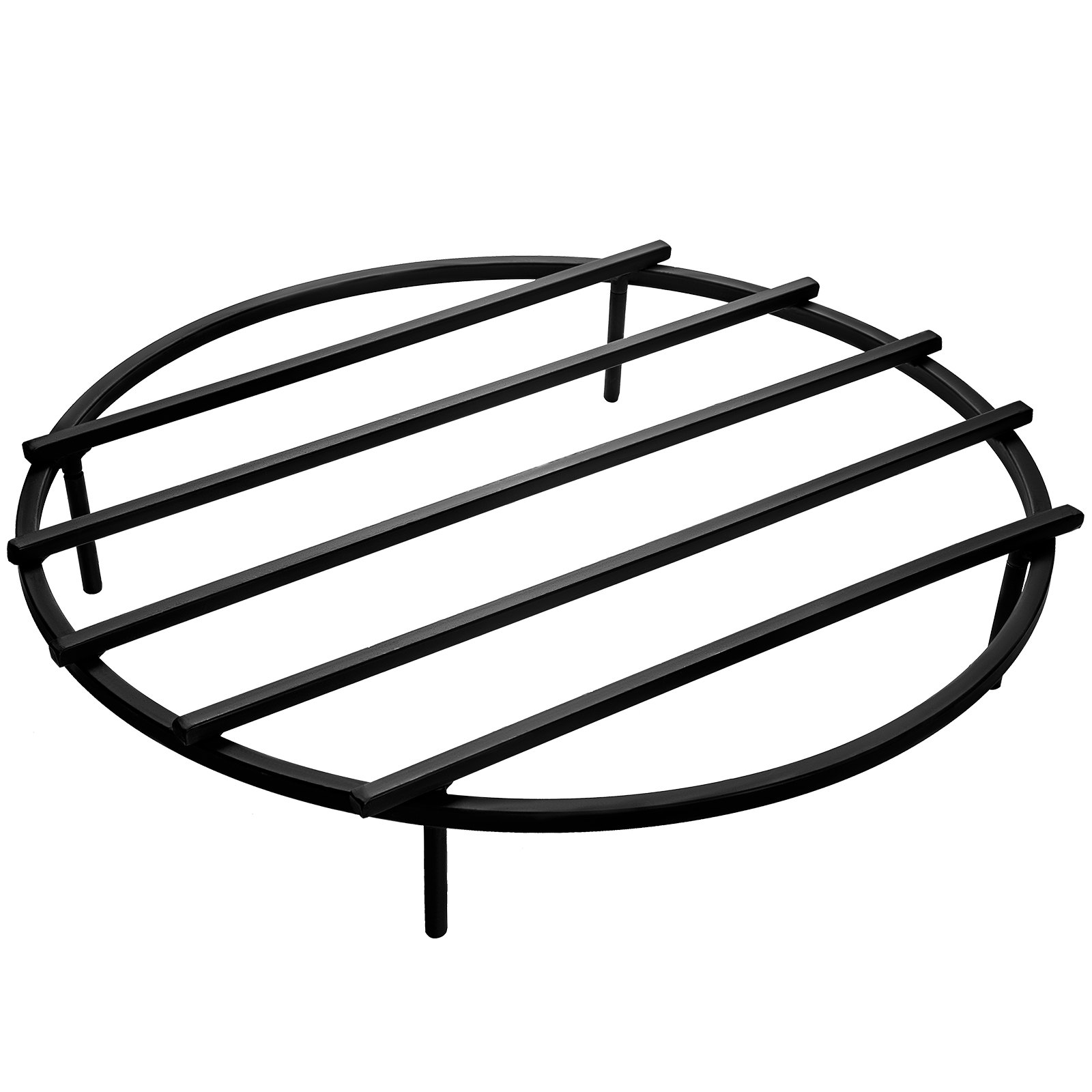 VEVOR Fire Pit Grate, Heavy Duty Iron Round Firewood Grate, Round Wood