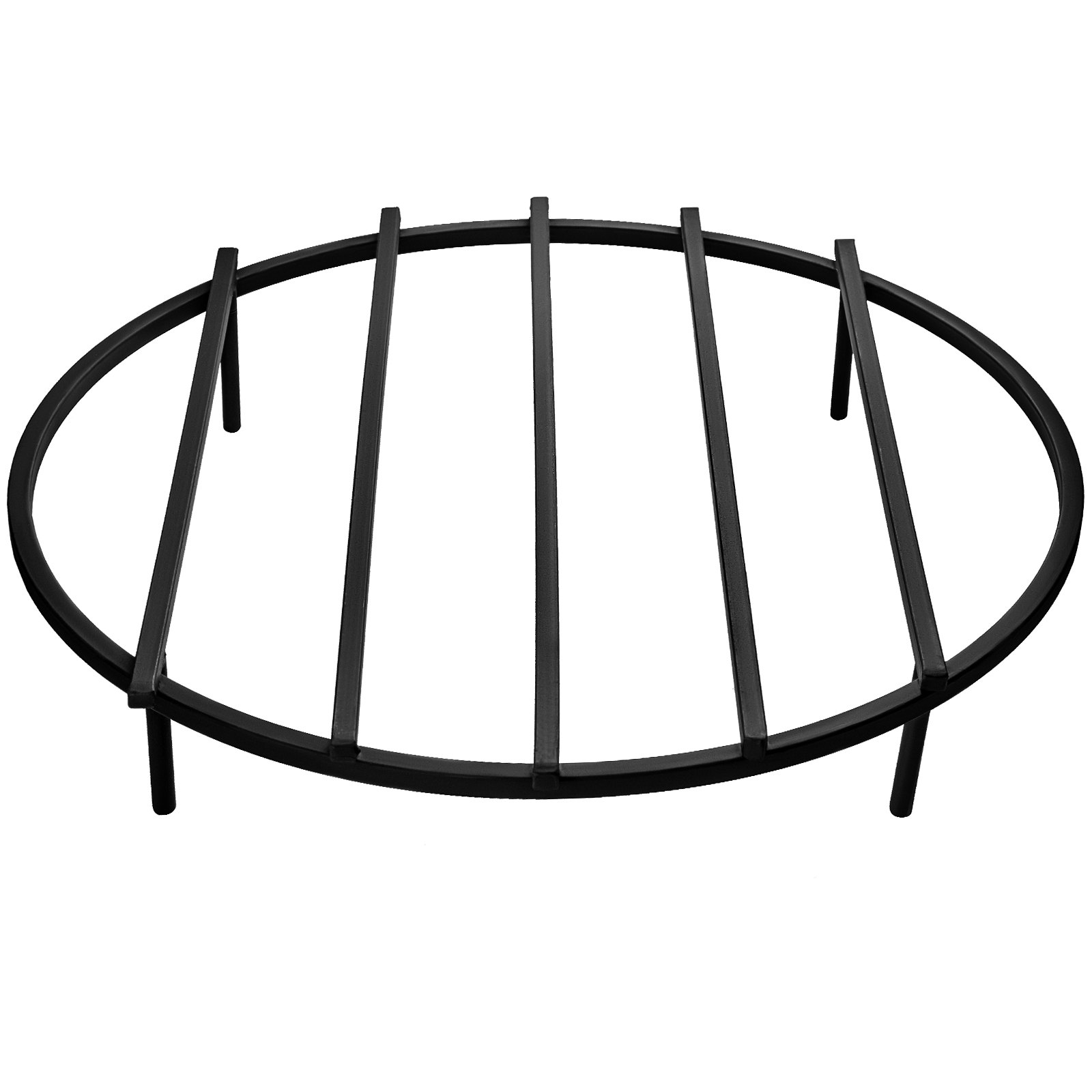 VEVOR Fire Pit Grate, Heavy Duty Iron Round Firewood Grate, Round Wood