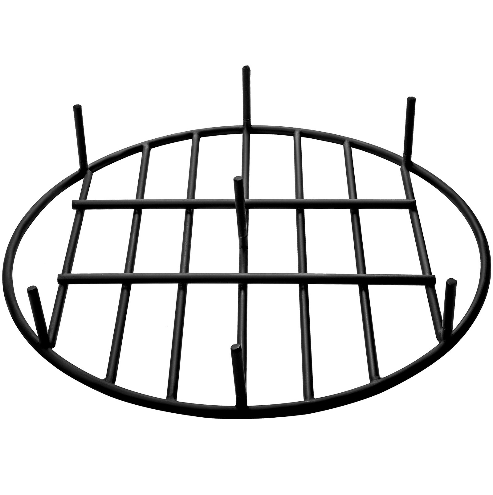 VEVOR Fire Pit Grate, Heavy Duty Iron Round Firewood Grate, Round Wood