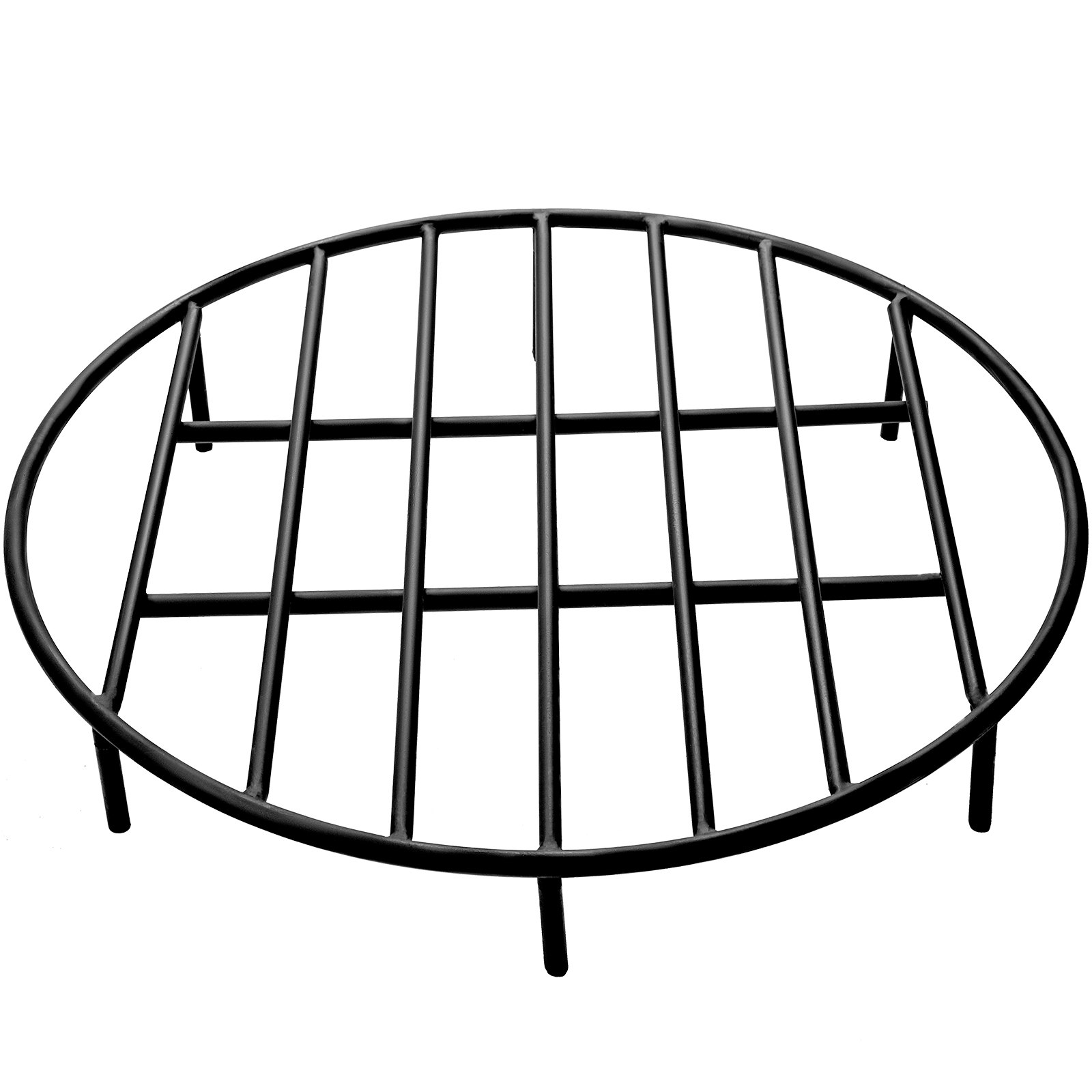 VEVOR Fire Pit Grate, Heavy Duty Iron Round Firewood Grate, Round Wood
