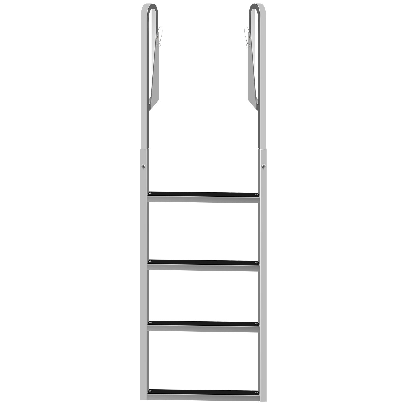 VEVOR Dock Ladders Flip Up, Dock Ladder with Rubber Mat, Swim Ladder